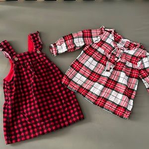 Christmas dress and shirt